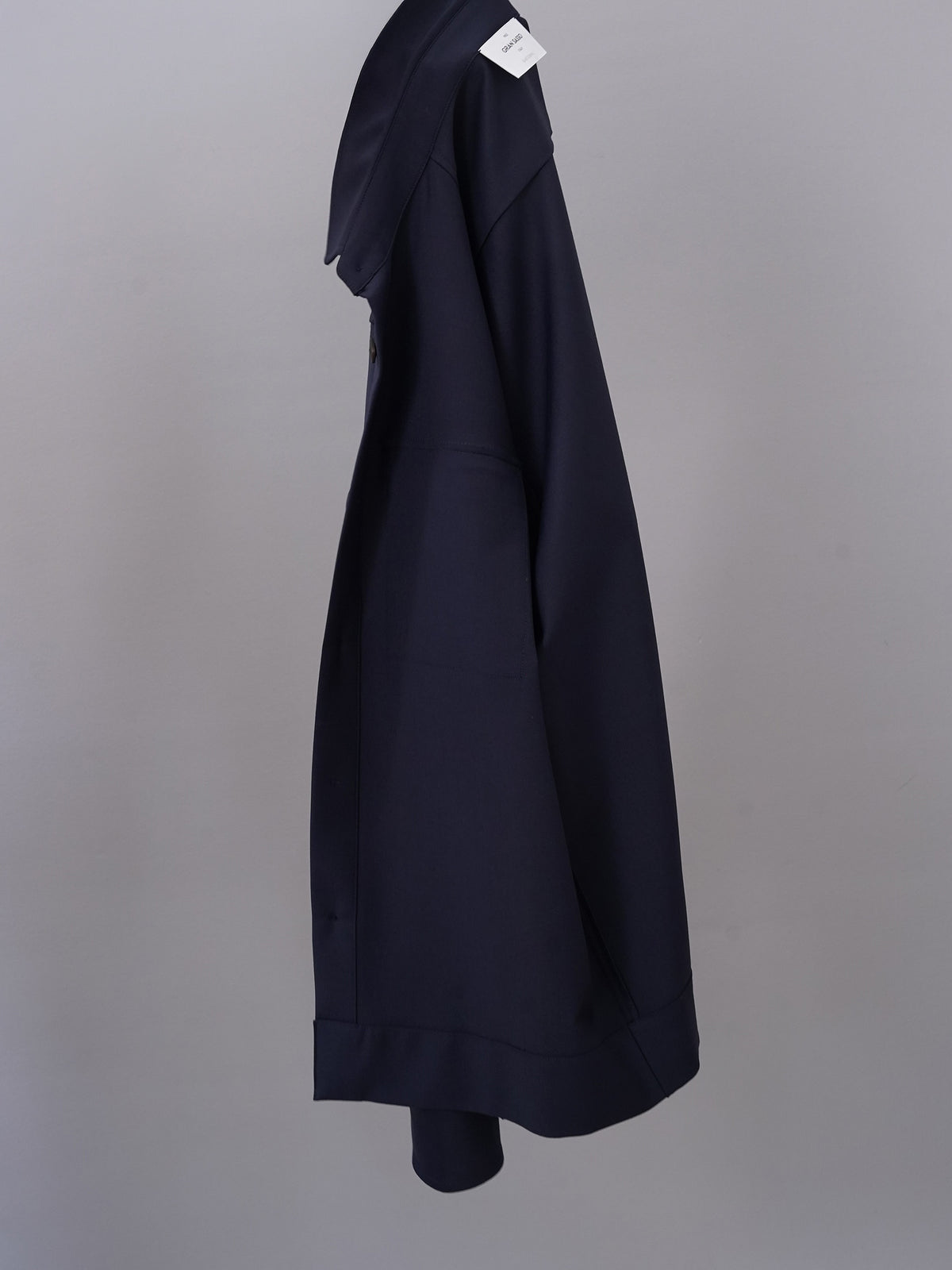 Dunkelblaues Overshirt mit aufgesetzten Taschen von Gran Sasso – Ansicht 4