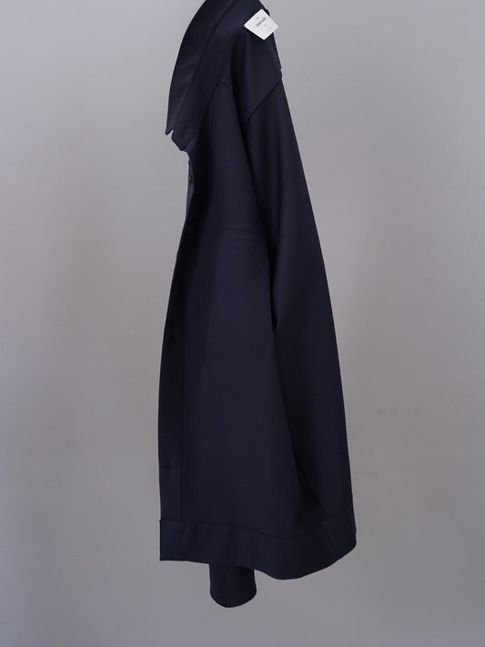 Dunkelblaues Overshirt mit aufgesetzten Taschen von Gran Sasso – Ansicht 4