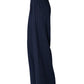 Dunkelblaue Nadelstreifen-Hose mit elastischem Bund