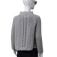 Grau melierte Cashmere-Strickjacke