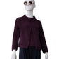Bordeauxfarbene Cashmere-Strickjacke von S.Marlon – Ansicht 5