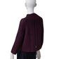 Bordeauxfarbene Cashmere-Strickjacke von S.Marlon – Ansicht 4