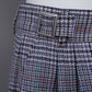 Weite Glencheck-Hose mit Bundfalten von Maison Common – Ansicht 2