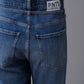 Mittelblaue Jeans "The Friend" mit Bindegürtel