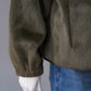Dunkelgrüne Kunstfell-Jacke mit Zobel-Kragen von Betta Corradi – Ansicht 2