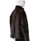 Dunkelbraune Kunstfell-Jacke im Nerz-Look von Betta Corradi – Ansicht 4