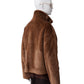Karamellbraune Wendejacke aus Kunstfell und Velours von Betta Corradi – Ansicht 8