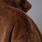 Karamellbraune Wendejacke aus Kunstfell und Velours von Betta Corradi – Ansicht 3