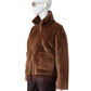 Karamellbraune Wendejacke aus Kunstfell und Velours von Betta Corradi – Ansicht 6