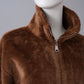 Karamellbraune Wendejacke aus Kunstfell und Velours von Betta Corradi – Ansicht 5