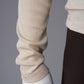 Sandbeiges Langarmshirt in Lurex-Optik von S.Marlon – Ansicht 3