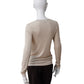 Sandbeiges Langarmshirt in Lurex-Optik von S.Marlon – Ansicht 4