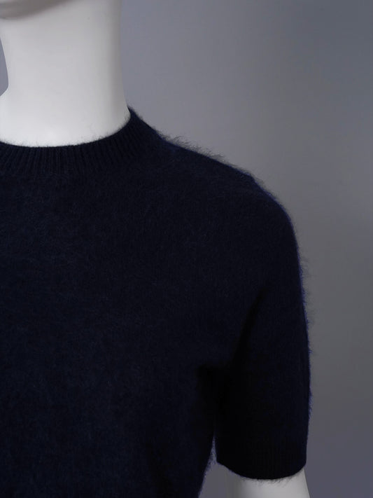 Schwarzer Kurzarmpullover aus Wolle und Kaschmir von Dorothee Schumacher – Ansicht 2