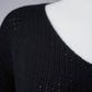 Schwarzer Oversize-V-Neck aus Wolle und Cashmere von FFC – Ansicht 3