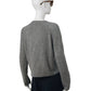 Grau melierter Strickpullover aus Wolle und Lyocell von S.Marlon – Ansicht 3