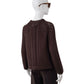 Dunkelbraune Cashmere-Strickjacke von S.Marlon – Ansicht 2