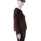 Dunkelbraune Cashmere-Strickjacke von S.Marlon – Ansicht 3