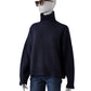 Dunkelblauer Rollkragenpullover aus Wolle von FFC