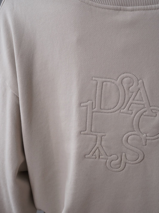 Steinfarbener V-Neck-Sweater mit Ballonärmeln von 10days – Ansicht 5
