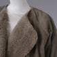 Taupefarbene Wildleder-Jacke mit Teddyfutter von 10days – Ansicht 2