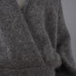 Grau melierter Kapuzen-Strickpullover aus Alpaka von 10days – Ansicht 4