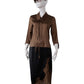 Schwarzer Satin-Rock mit Spitzen-Applikation von Dorothee Schumacher – Ansicht 5