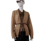 Camelfarbene Strickjacke mit V-Ausschnitt von Dorothee Schumacher – Ansicht 2