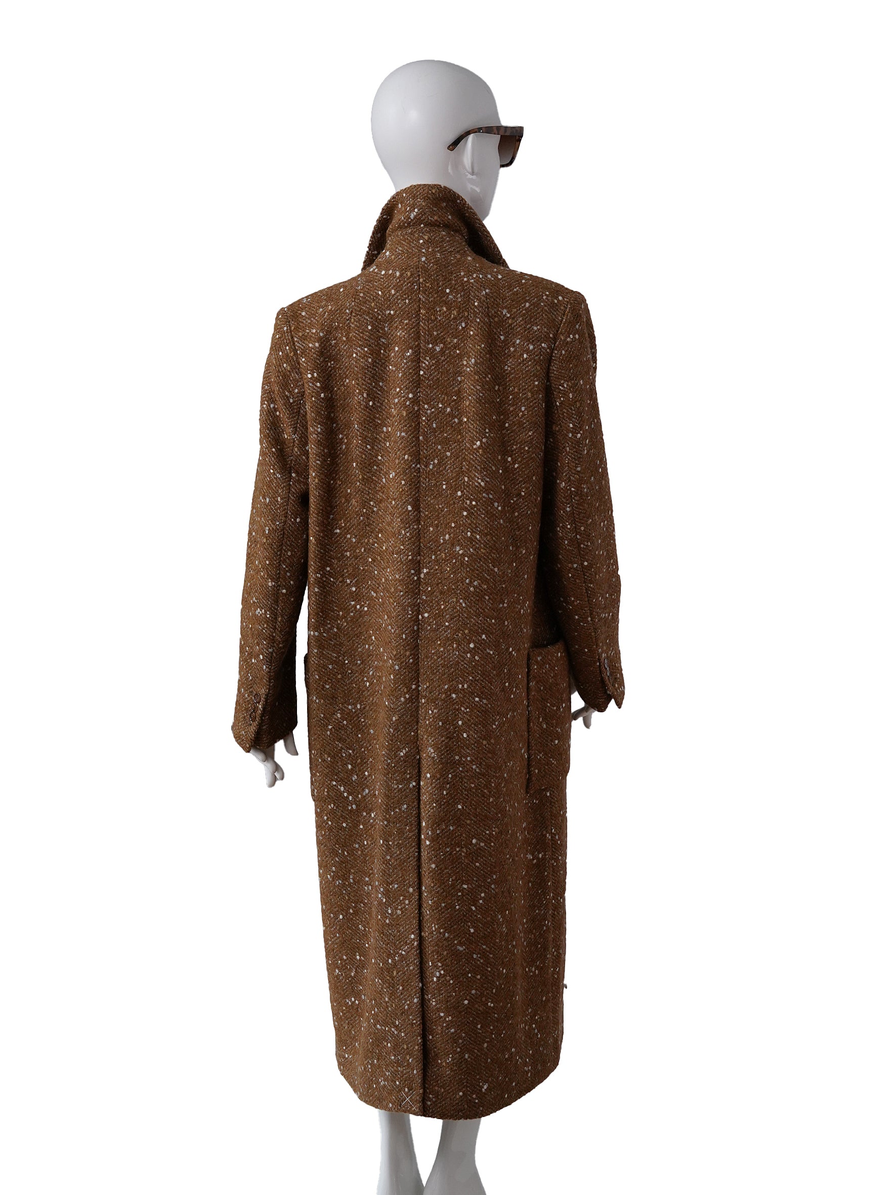 Brauner Tweed-Mantel „Cozy Attraction“ von Dorothee Schumacher – Ansicht 5