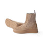 Voile Blanche Chelsea-Boots in Camel mit Wollfilz-Einsatz und Gummisohle