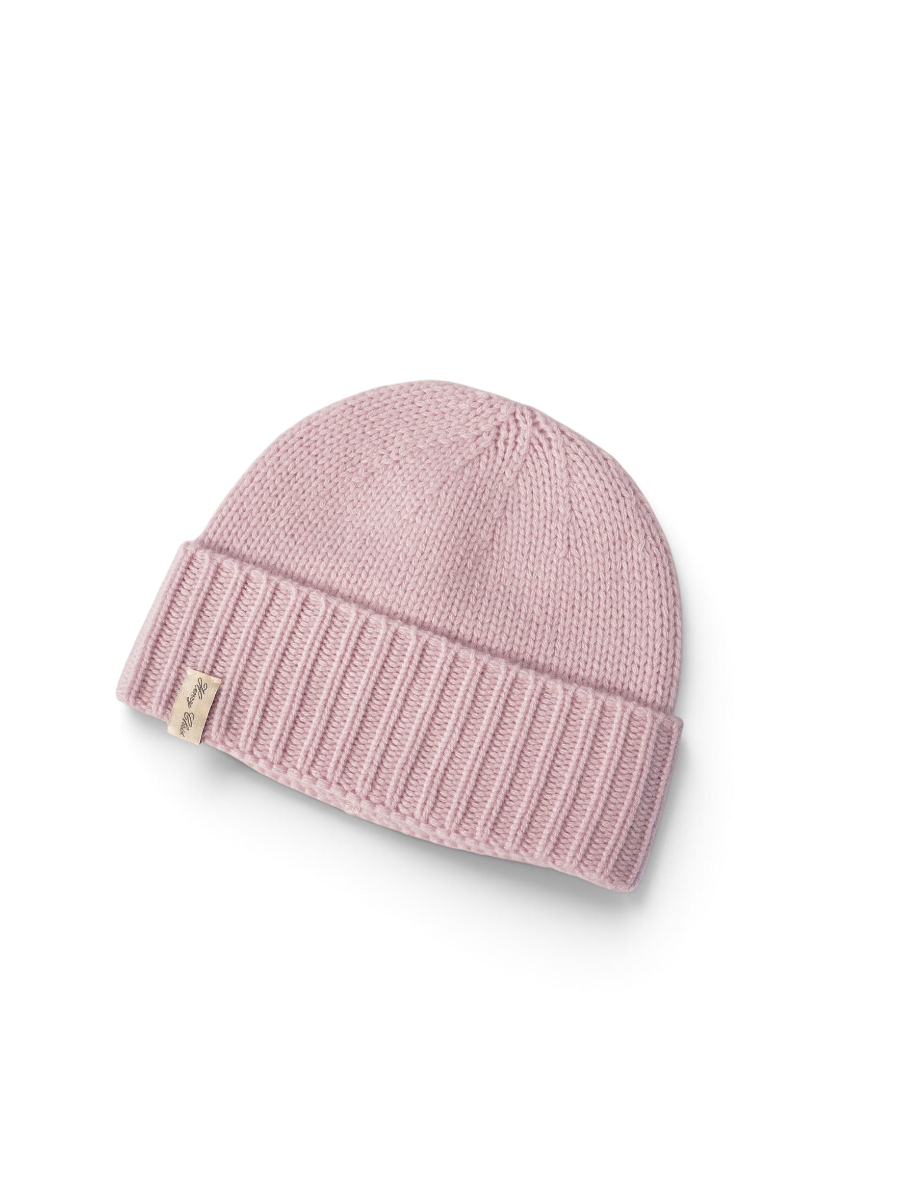 Puderrosa Cashmere-Mütze von Henry Christ