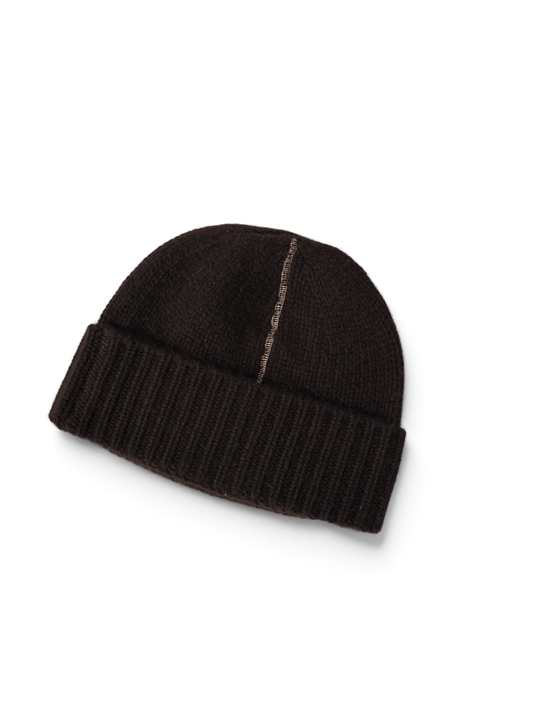 Espressobraune Cashmere-Mütze von Henry Christ – Ansicht 4