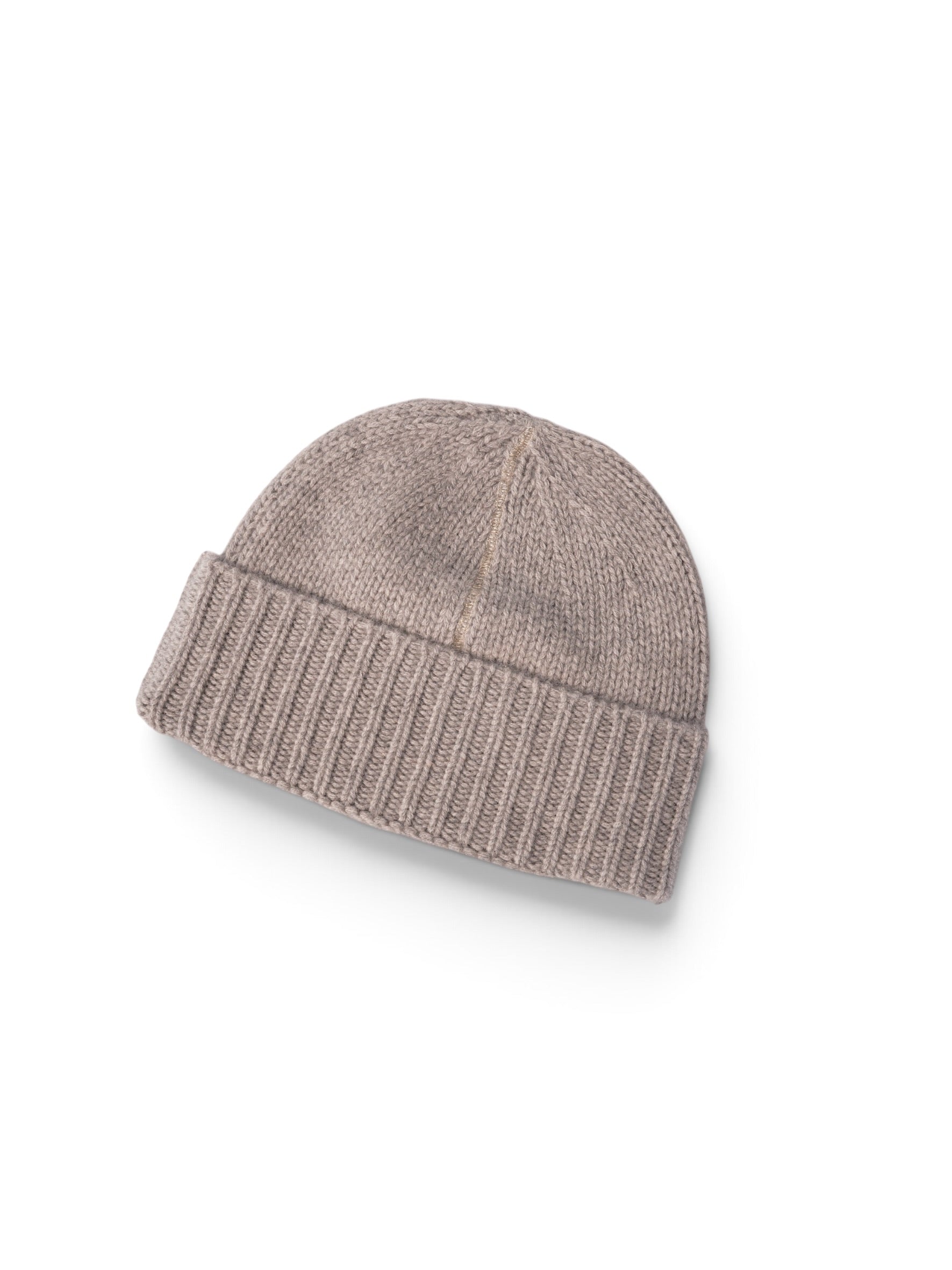 Sandbeige Cashmere-Mütze von Henry Christ – Ansicht 4