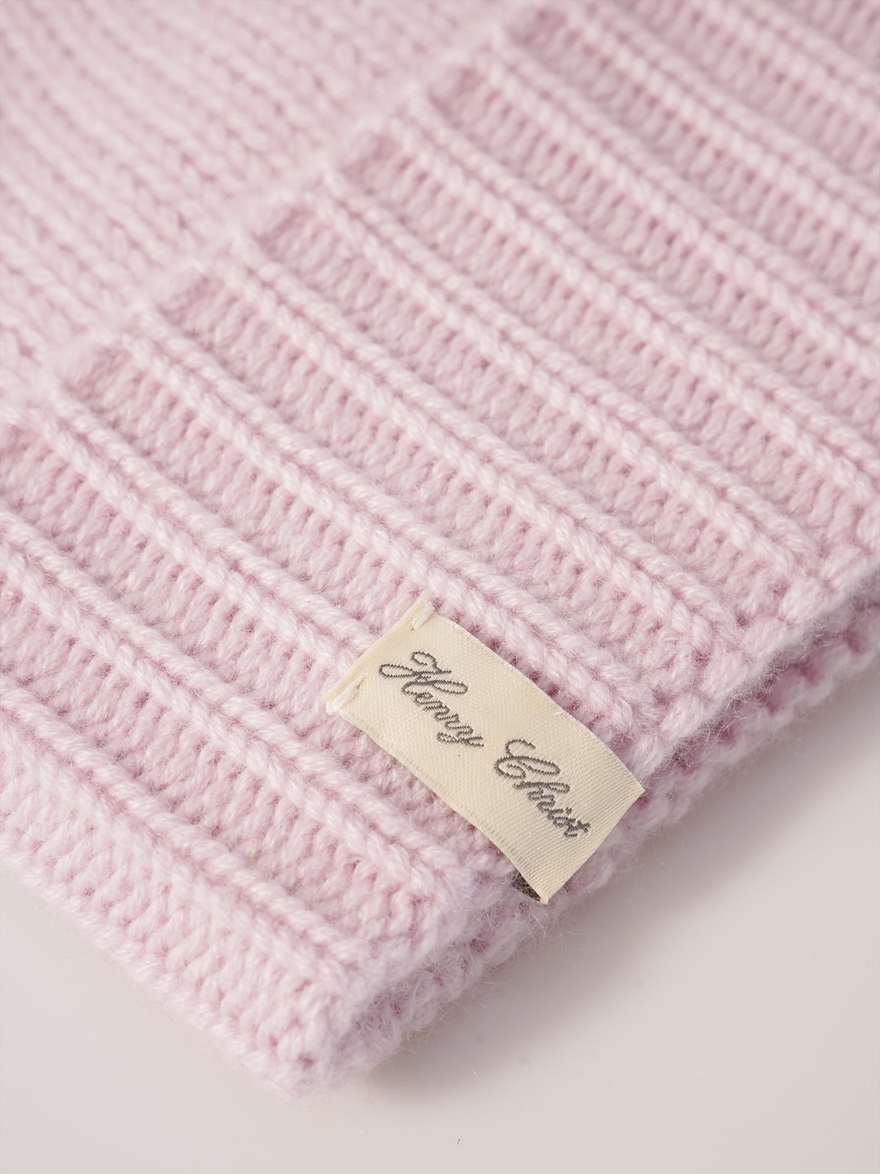 Puderrosa Cashmere-Mütze von Henry Christ – Ansicht 5