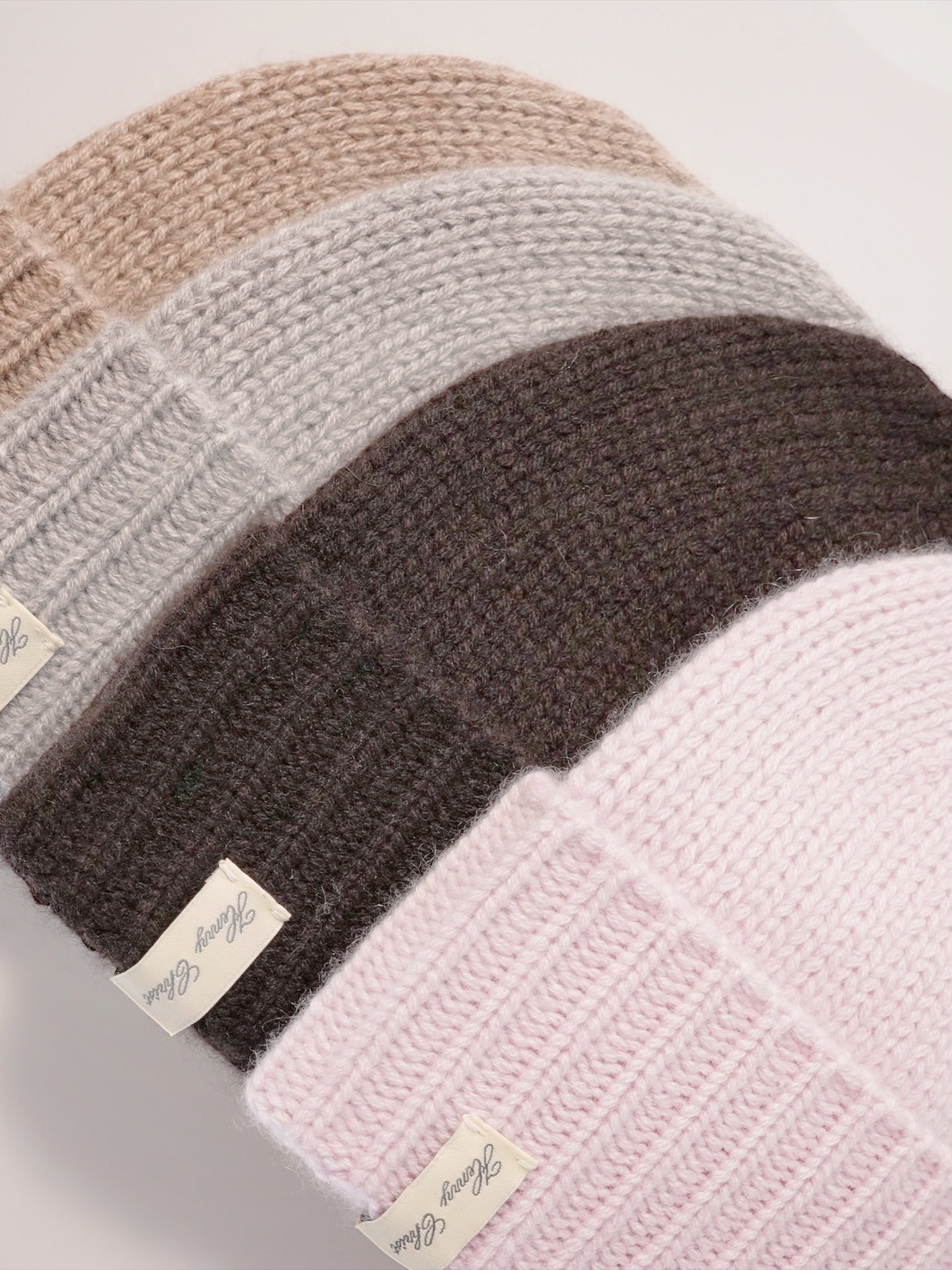 Espressobraune Cashmere-Mütze von Henry Christ – Ansicht 5