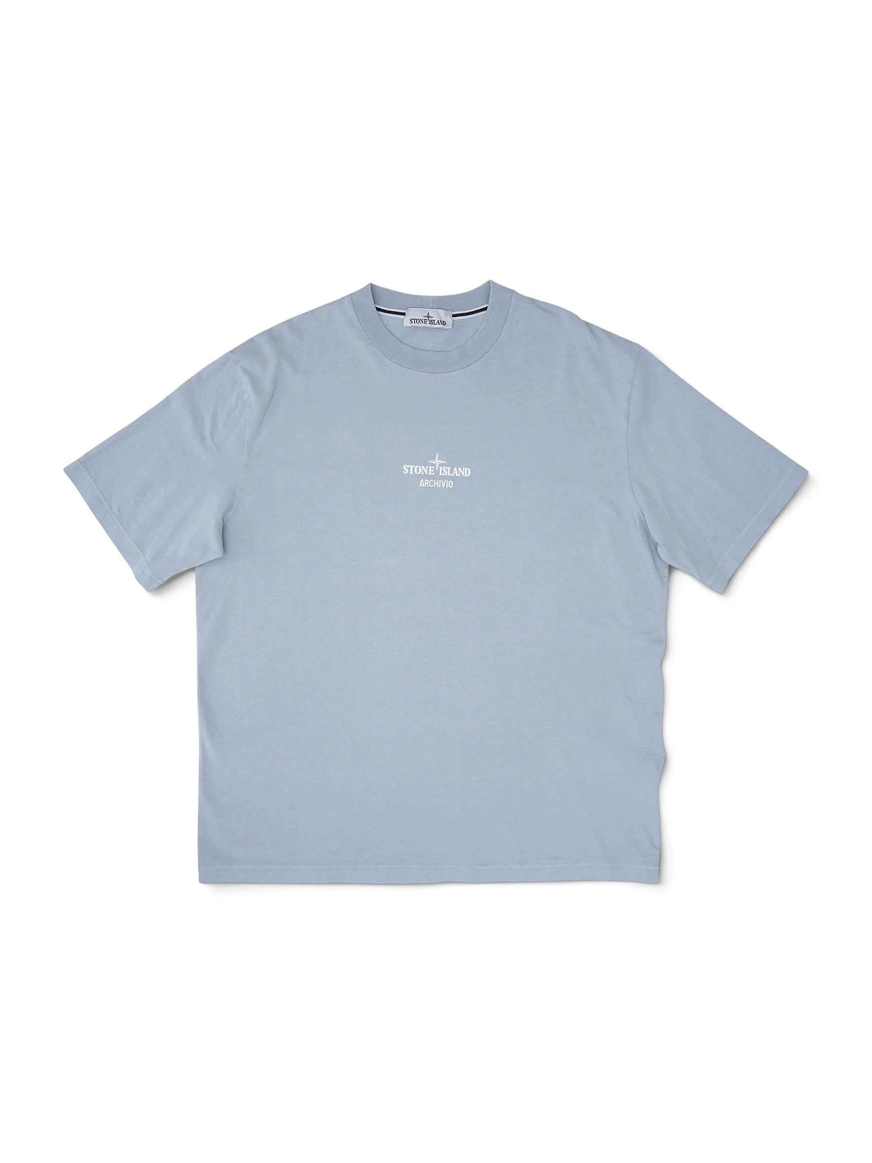 Graublaues Archivio-T-Shirt von Stone Island