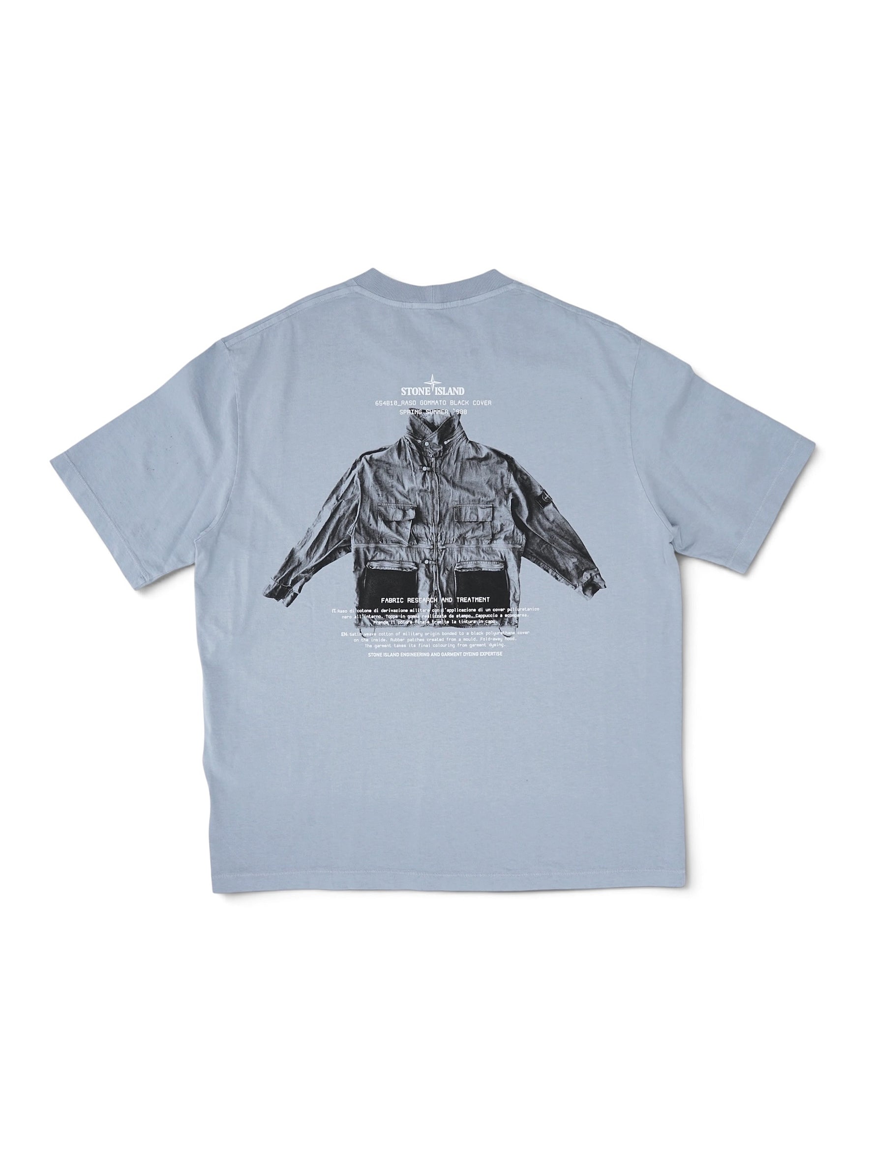 Graublaues Archivio-T-Shirt von Stone Island – Ansicht 2