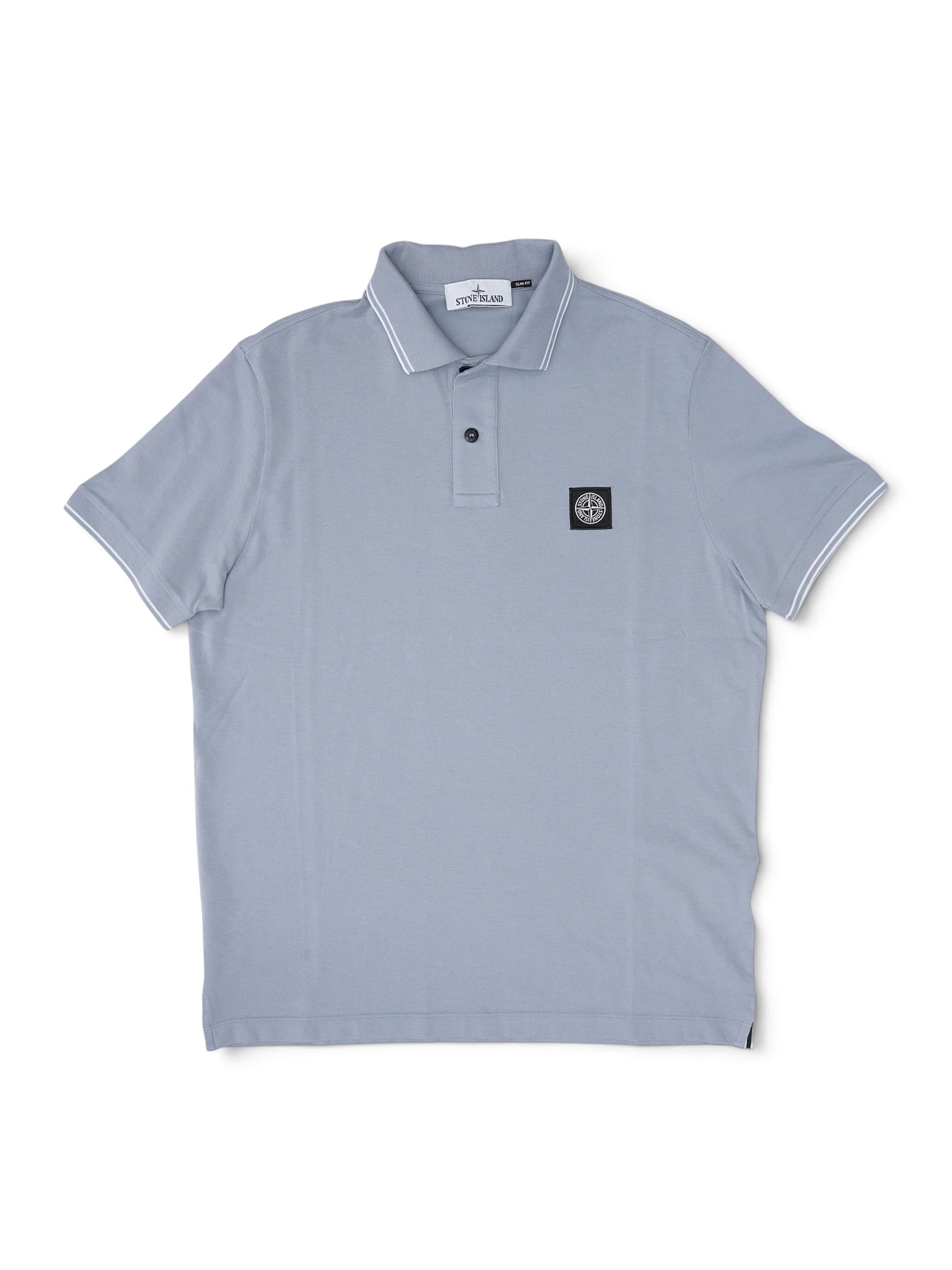 Rauchblaues Poloshirt aus Piqué von Stone Island