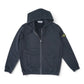 Schwarze Sweatjacke mit Kapuze von Stone Island
