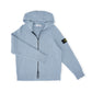 Hellblaue Zip-Strickjacke mit Kapuze von Stone Island