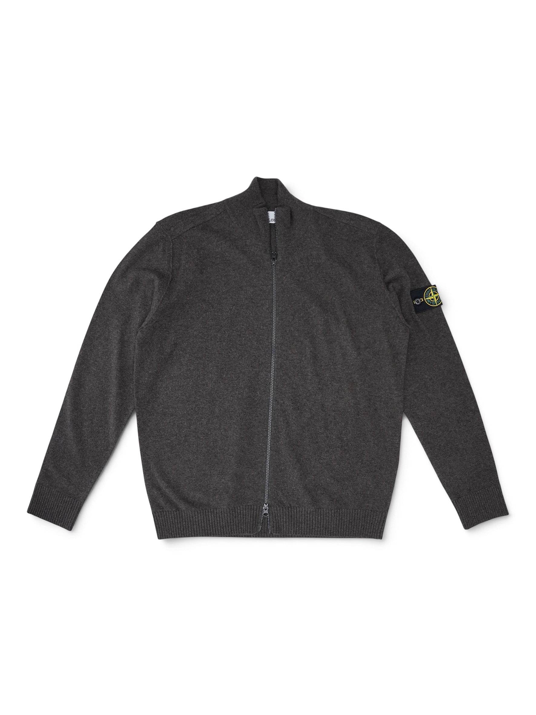 Brauner Zip-Cardigan von Stone Island – Ansicht 3