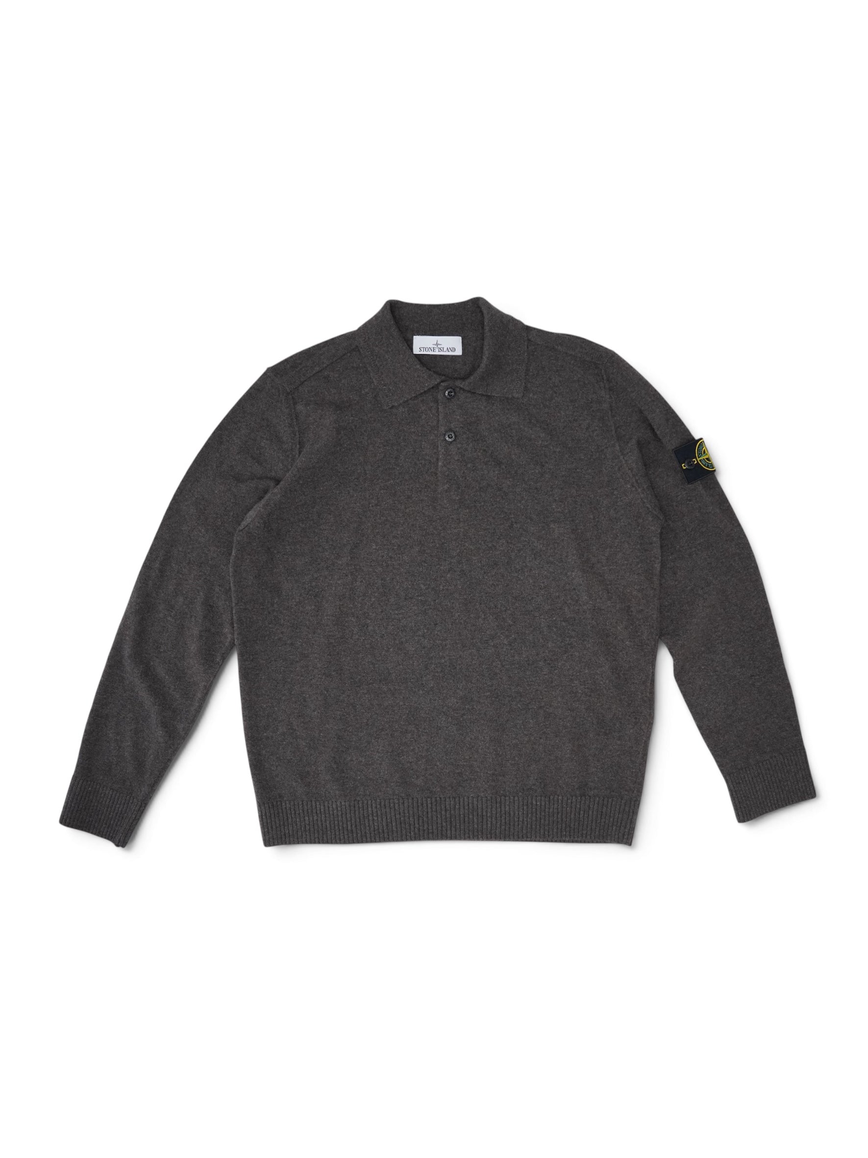 Braunes Strickpolo von Stone Island