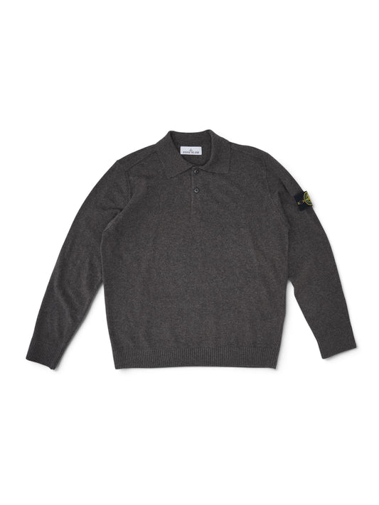 Braunes Strickpolo von Stone Island