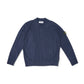 Marineblaues Strickpolo von Stone Island