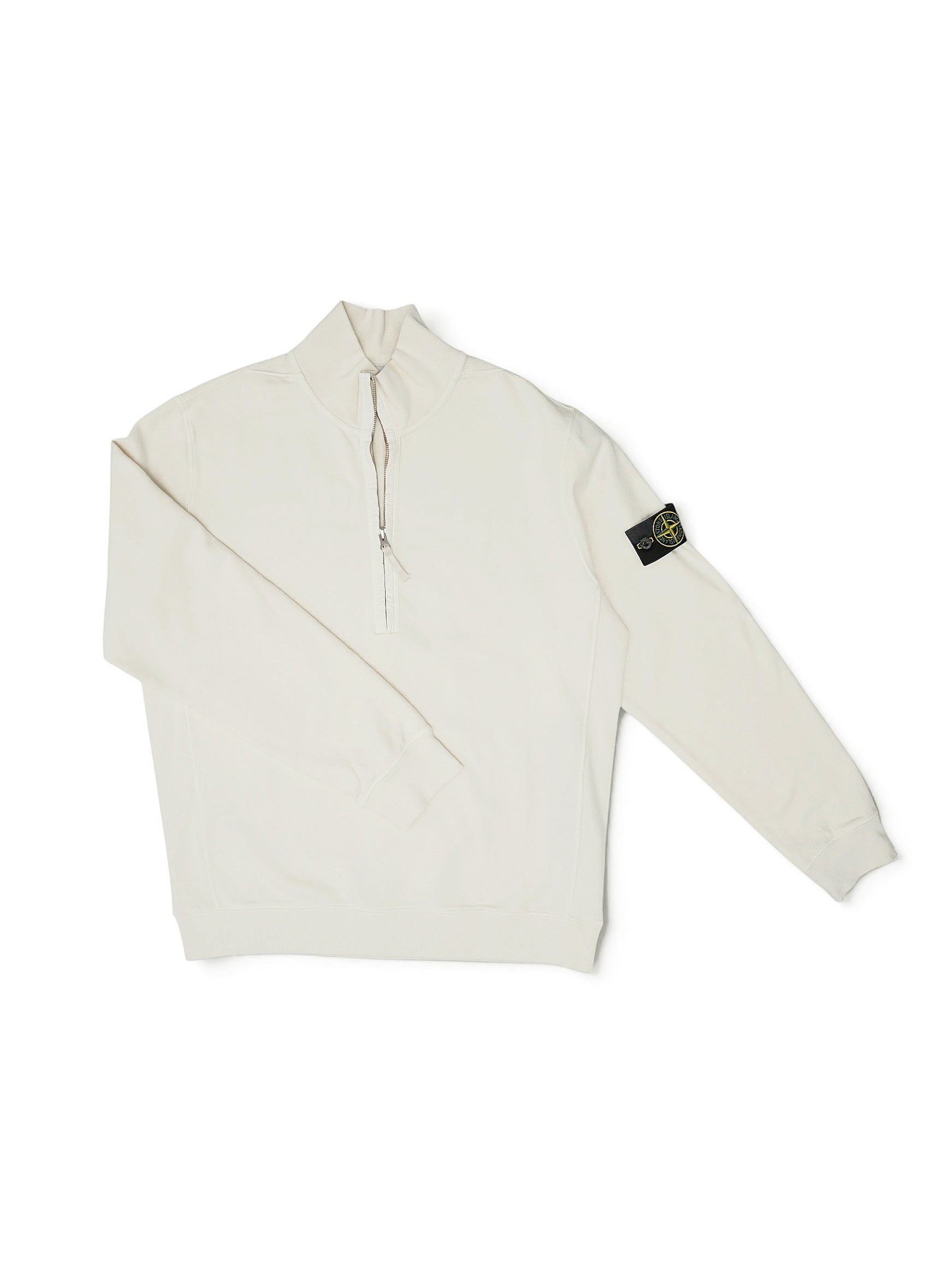Cremefarbenes Troyer-Sweatshirt von Stone Island – Ansicht 3