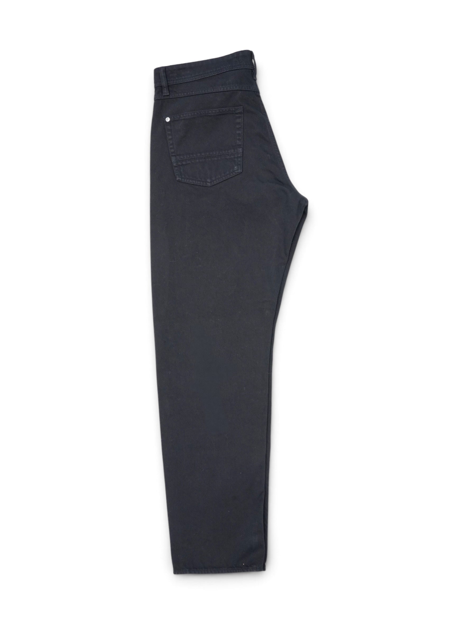 Schwarze Straight-Jeans aus Bull-Denim von Stone Island