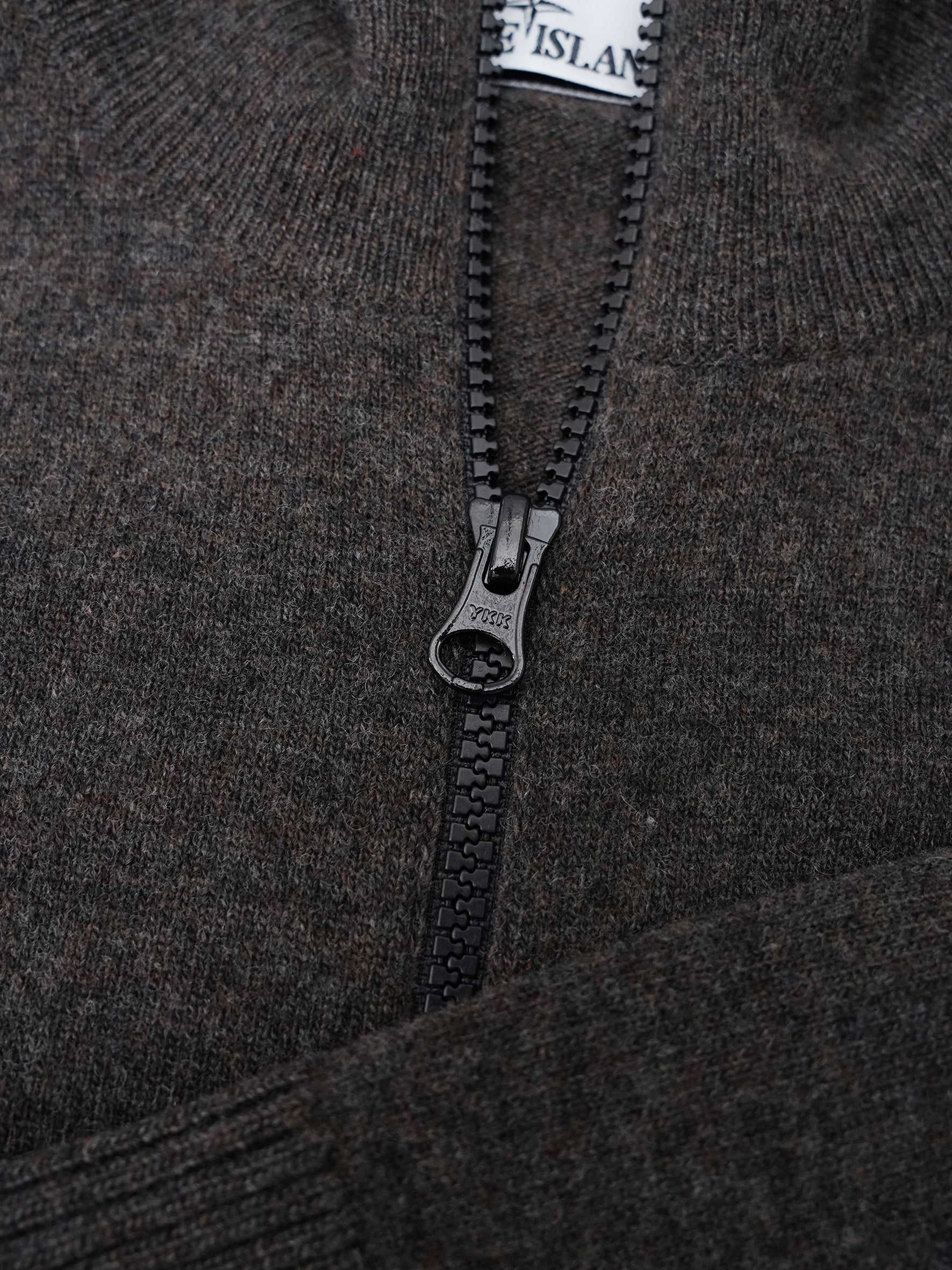 Brauner Zip-Cardigan von Stone Island – Ansicht 4