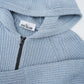 Hellblaue Zip-Strickjacke mit Kapuze von Stone Island – Ansicht 3