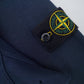 Marineblaue Sweatjacke mit Kapuze und Rippenstruktur von Stone Island – Ansicht 2