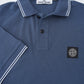 Schieferblaues Poloshirt aus Piqué von Stone Island – Ansicht 3