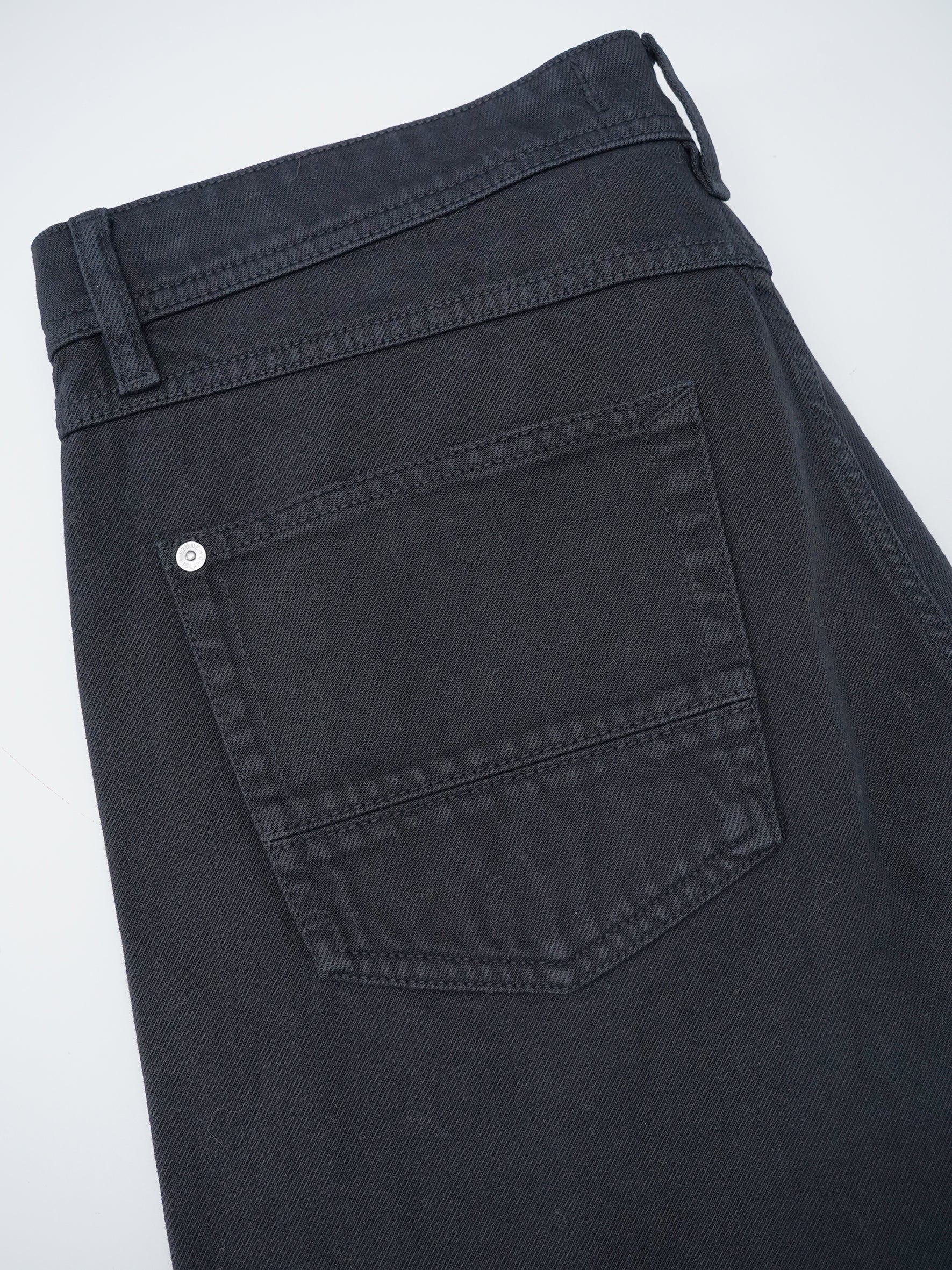 Schwarze Straight-Jeans aus Bull-Denim von Stone Island – Ansicht 4